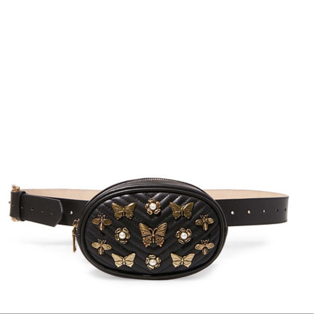NewIN Steve Madden black belt bag